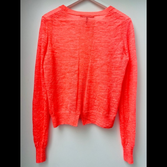 Coral linen/poly sweater - Picture 4 of 7